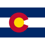 Flag United States of America Colorado