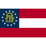 Flag United States of America Georgia